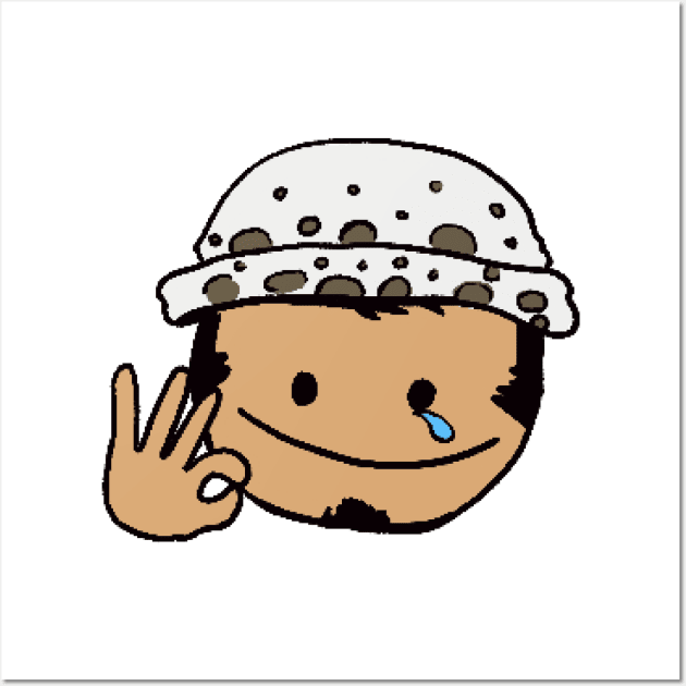 Trafalgar Law Emoji Wall Art by KCrowArts